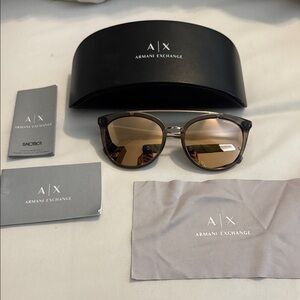 Armani Exchange Brown Gradient Sunglasses